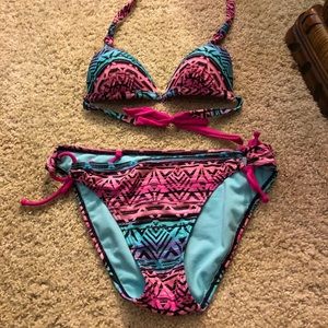 Bikini Set Aztec Neon